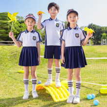幼儿园园服夏季班服小学生夏装校服套装儿童短袖毕业照六一表演服