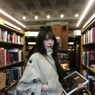 "利兹画报" 短款风衣女秋 剪裁设计同色腰带可调节外套秋季韩系