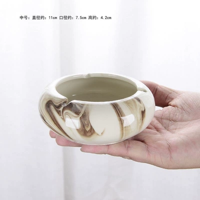 Car ashtray: and guesthouses, round shape, premium - white-and-brown-medium-size-2-pieces-safety-equipment
