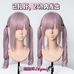 【白桃卷】假发女浅粉色粉白色罗马卷日系蕾蕾lolita整顶萝莉自然