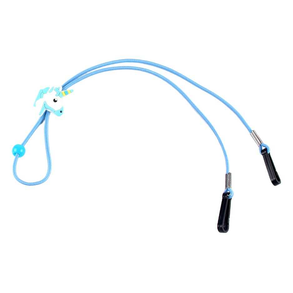 Cartoon Unicorn Pvc Kidsren's Mask Lanyard Anti-Lost Halter Mask Rope Mask Accessories Glasses Rope