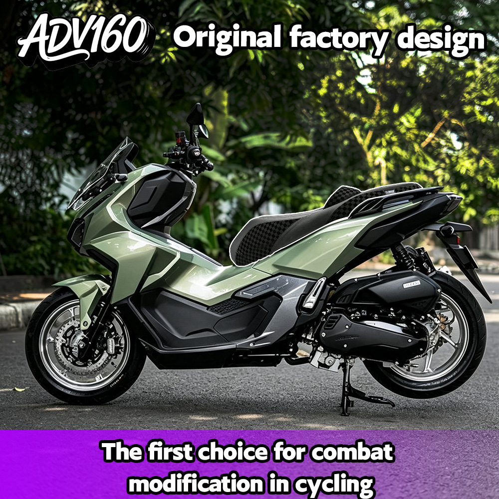 New model suitable for 2022-2026 Honda ADV160 motorcycle, modified seat cushion with lumbar support