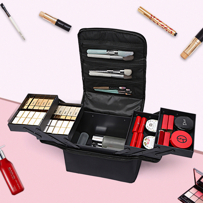 Cosmetic Portable Cosmetic Bag Students Internet Celebrity Nail Art Tattoo Toolbox Large Capacity Travel Cosmetic Storage Bag