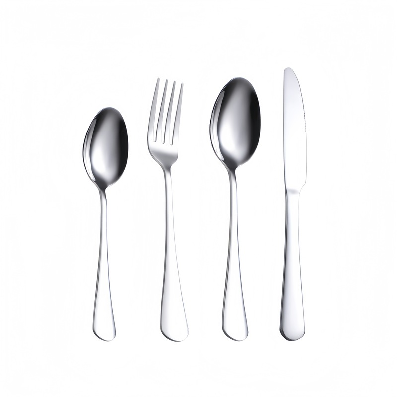 304ステンレスナイフとフォークのスプーン1010洋食食器業務用コーヒーのスプーンの先のスプーンの丸いスプーンのステーキのナイフとフォークのスプーン|undefined