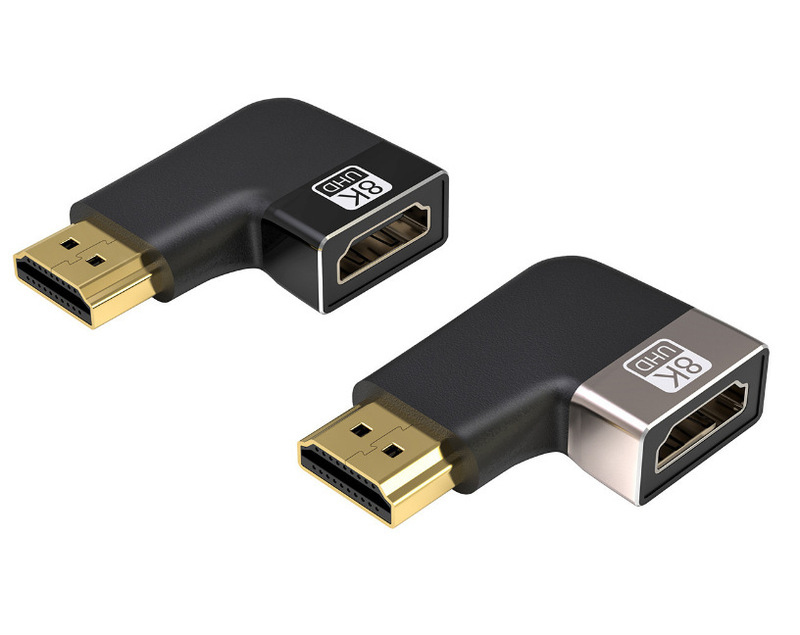 8K60hz 超高精細 HDMI アダプターからミニ/マイクロ 90 度オス - メス HDMI 延長ケーブル アダプター|undefined