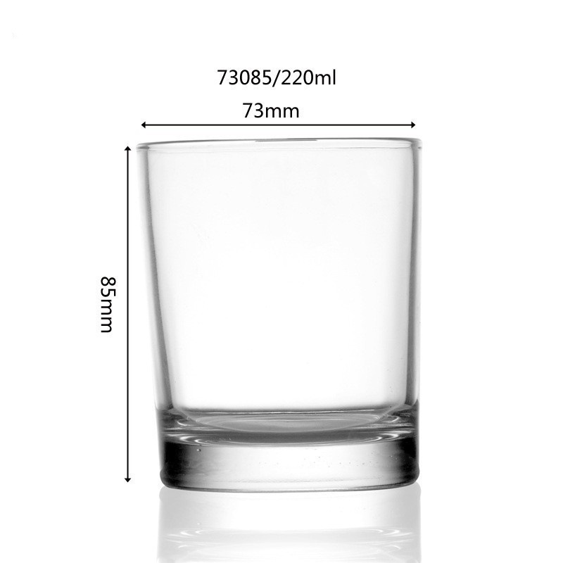 Tazas de agua de vidrio al por mayor tazas de té transparentes tazas de leche de desayuno tazas de cerveza al por mayor logotipo imprimible