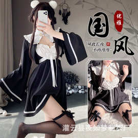 夜如梦情趣内衣古典旗袍纯欲风制服睡衣性感情趣免脱制服套装2588
