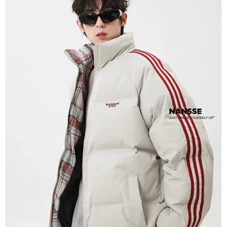 棉服男款冬季2024新款加厚保暖立领青少年棉袄子外套潮牌情侣棉衣