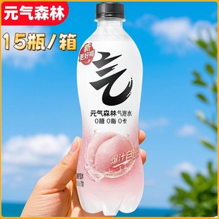 Yuanqi Forest Bubble Water 0 Sugar 0 Lipid Salt Green Plum Flavor 480ml * 15 Bottles Whole Box Beverage Fruit Flavor Soda Wholesale
