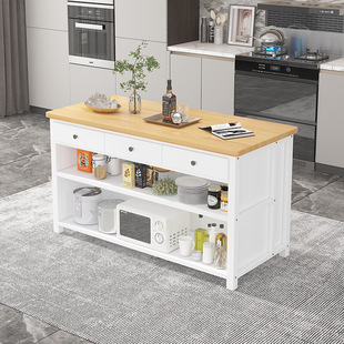 Solid Wood Bar Table, Home Wall-Mounted High Table, Large Office Bar Island Bar Table Available in Stock