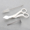 Decorating mouth clean brush Stainless steel Decorating mouth clean tool nylon Piping tool Piping Piping