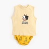 Cartoon children's set, summer clothing for new born, Korean style, strap bra