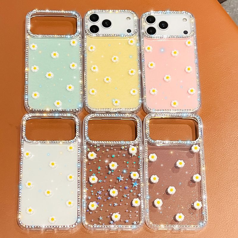 奢华闪钻小邹菊适用iPhone17Promax苹果16闪粉15全包14手机壳跨境|undefined