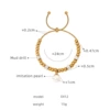 E412-gold bracelet-24cm