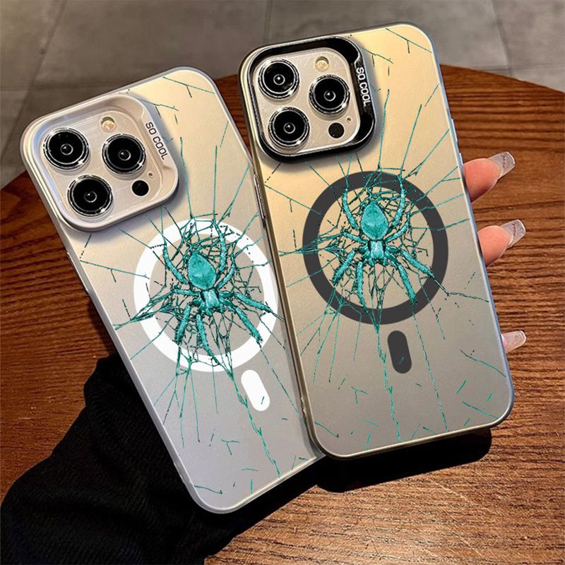 Colorful Silver Imd Magnetic Phone Case High-Value Summer Apple 16Pm Trendy Fashion Ins Style Magnetic Protective Cover Colorful Silver Imd Magnetic Phone Case High-Value Summer Apple 16Pm Trendy Fashion Ins Style Magnetic Protective Cover