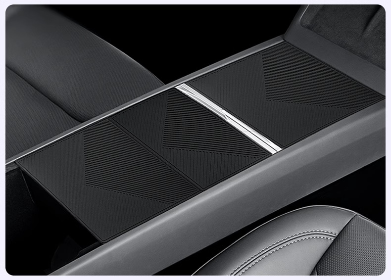 Suitable for Tesla's New Version Model 3/Y Center Console Film Silicone Mat Interior Modification Accessories Anti-Slip