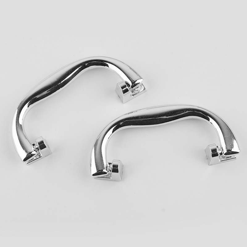 Caja de herramientas, caja de medicamentos médicos, caja de maquillaje, mango de caja de color corrugado, mango de plástico, puerto plateado