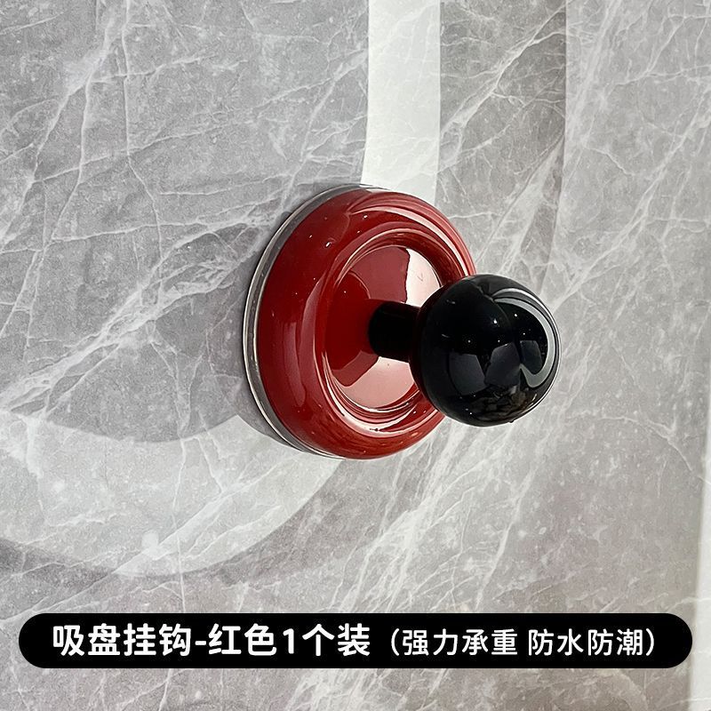 Retro ventilador vacío gancho de absorción doméstico fuerte adsorción pared de cocina portal gancho de ropa gancho de toalla de baño
