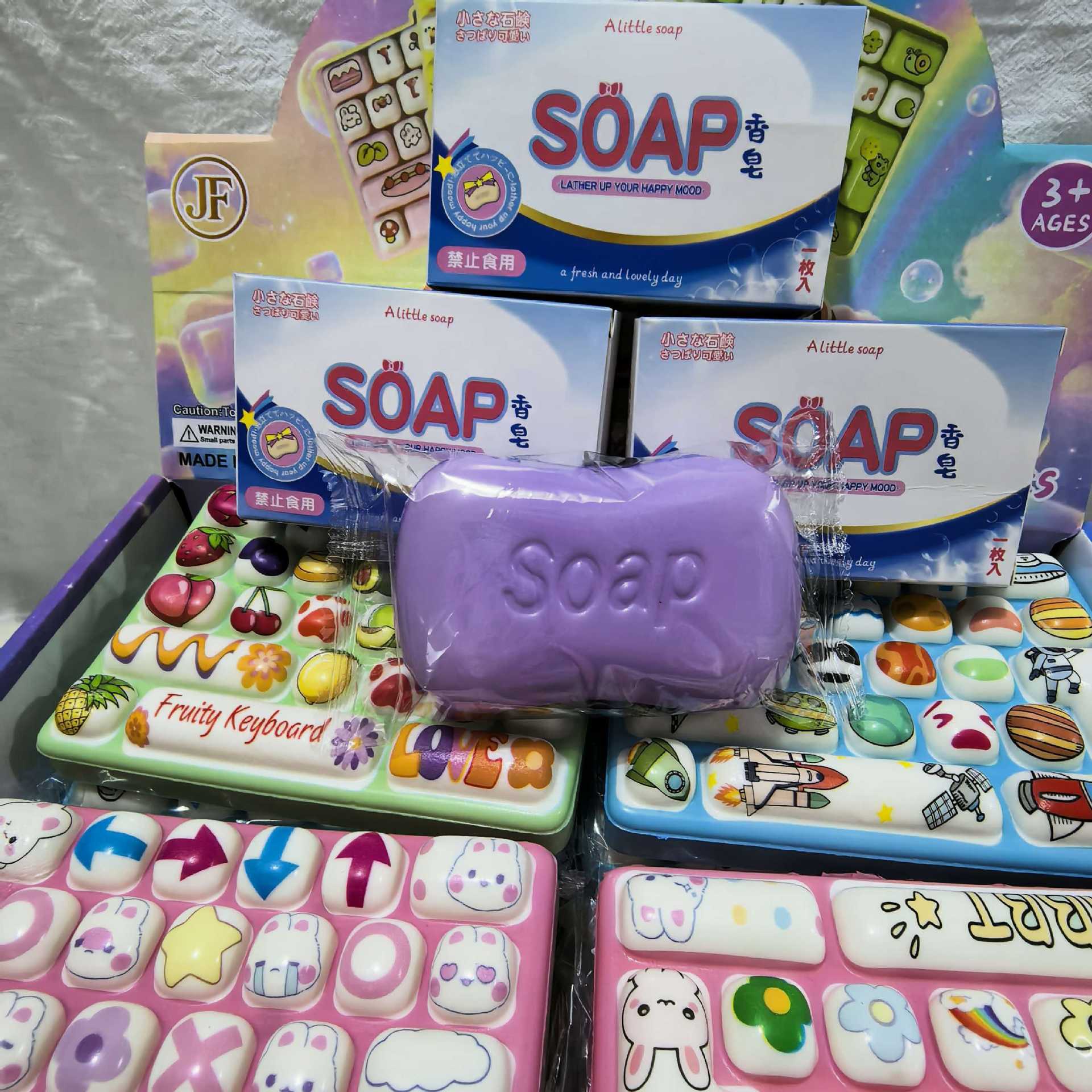 Jabon transfronterizo explosivo jabon rebote lento squishy ultra húmedo suave sensación de mano descompresión pellizco pellizco juguete de simulación