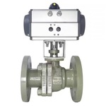 FGO 气动法兰球阀 AT系列碳钢四氟密封球阀 Q641F-16C/25C