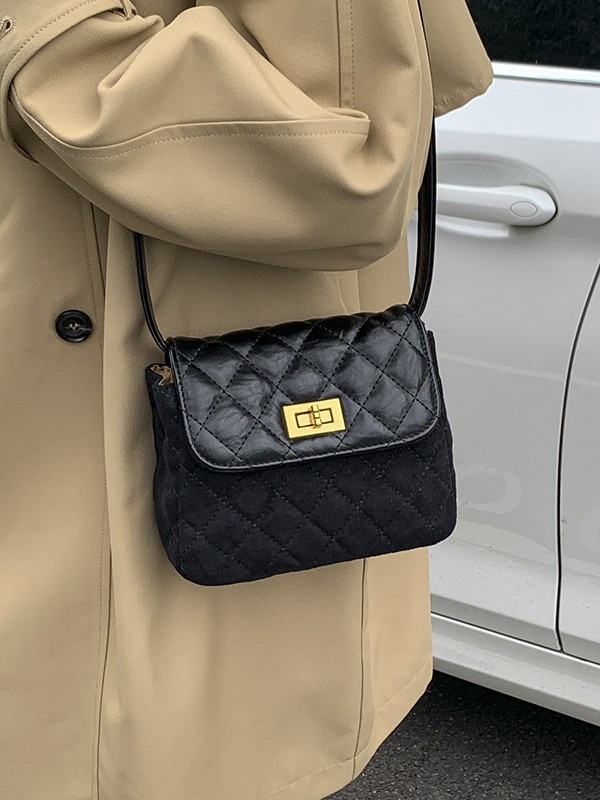 Bolso de mujer 2025 nuevo estilo Xiaoxiao Ling color contraste mochila de textura de lujo ligero de alto nivel bolso de hombro pequeño
