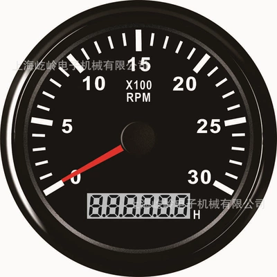 automobile instrument engine gasoline engine modified - black-frame-black-background-0-3000rpm
