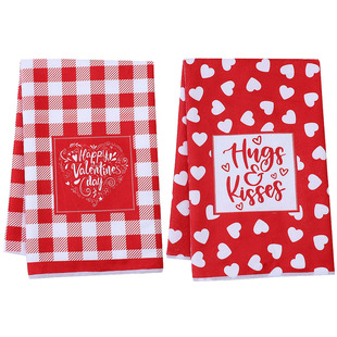 Microfiber Heat Transfer Printed Tea Towel Processing and Customization Valentine's Day Halloween Christmas Can Be Vacuum Packed