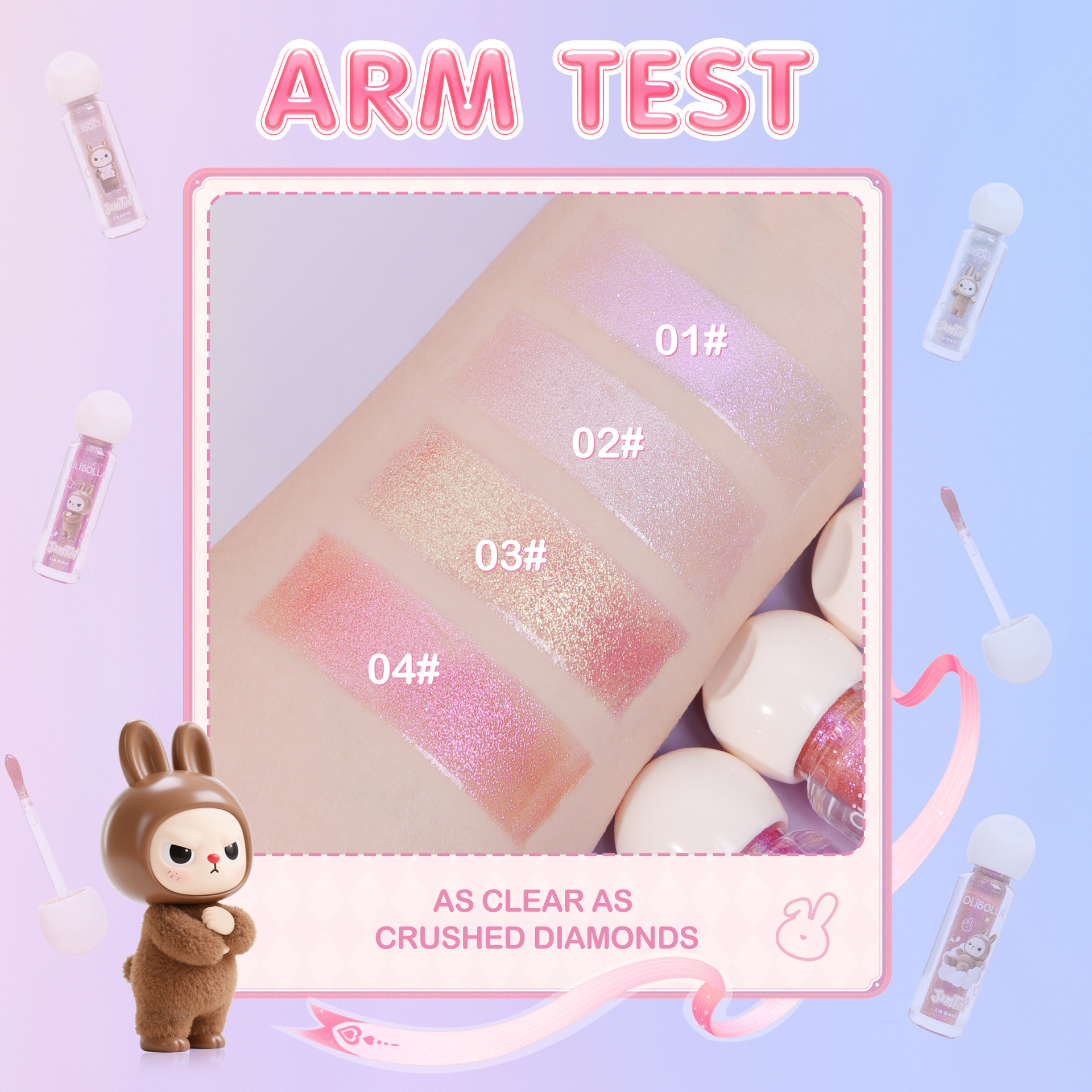 Esmalte labial brillante de lápido de lápido brillante de lápido brillante
