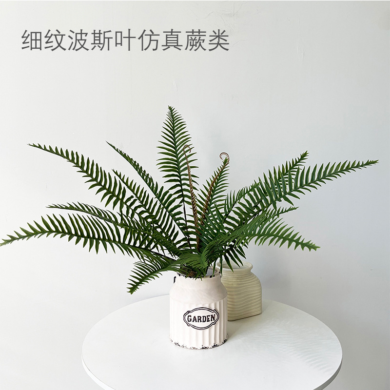 Amazon best-selling artificial bionic plant with fine grain Persian-style simulated green plant pot plant landscaping for restaurants and clothing stores artificial plants