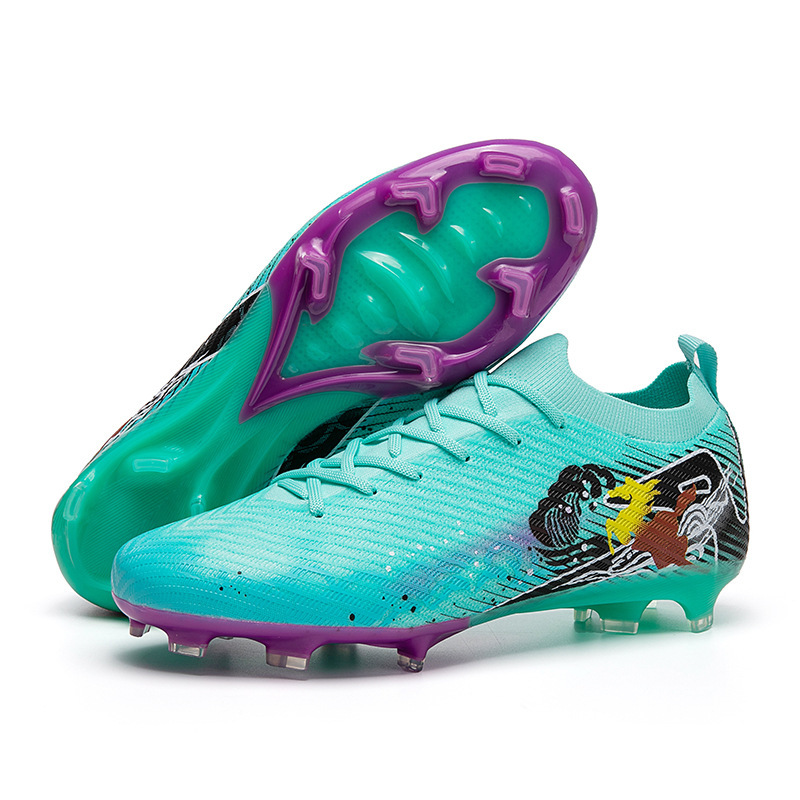 Scarpe transfrontaliere di grandi dimensioni per uomo e ragazzi, scarpe da calcio lunghe con tacchetti TF Cleat AG per studentesse, straniere_voghion.com