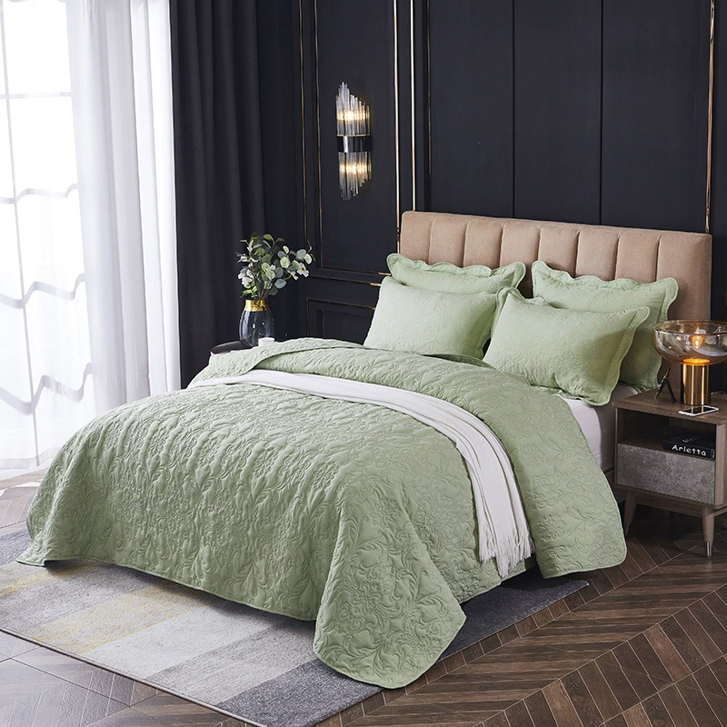 Quilted Sheet Set, 3-Piece Washable Bedding, Multiple Sizes 220×240 / 240×250 cm, Various Colors