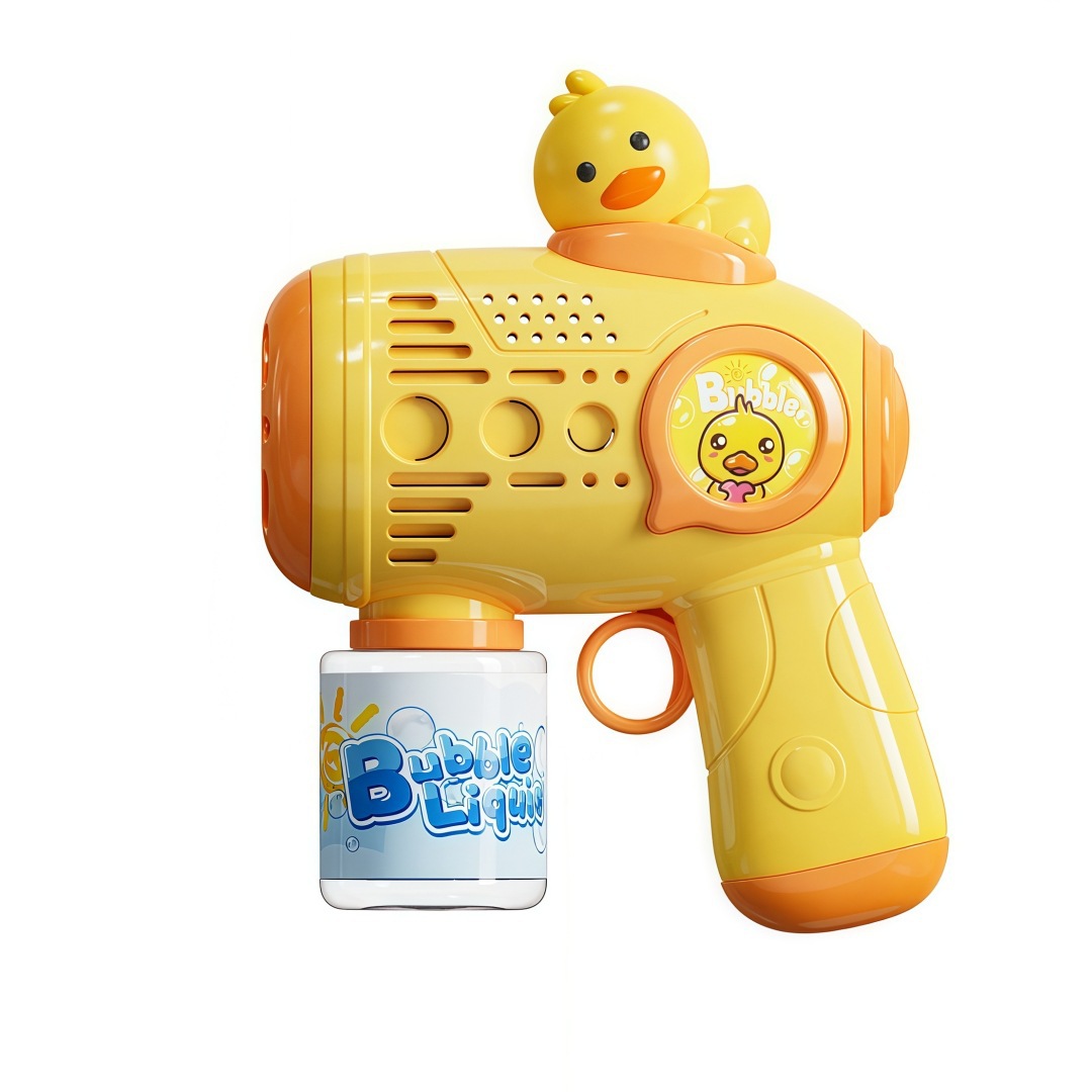 Children's Electric Fully Automatic Bubble Machine Toy, Popular Online Bubble Gun for Girls, Boys' Stall Merchandise Wholesale