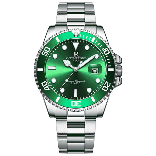 Ruizhiyuan brand watch cross-border foreign trade labor luminous waterproof Lux green water ghost watch men's quartz watch men's watch