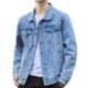Spring and Autumn Hong Kong-style Denim Jacket Men's Loose Patchwork Clothes Fashionable Korean-style Ins Casual Jacket