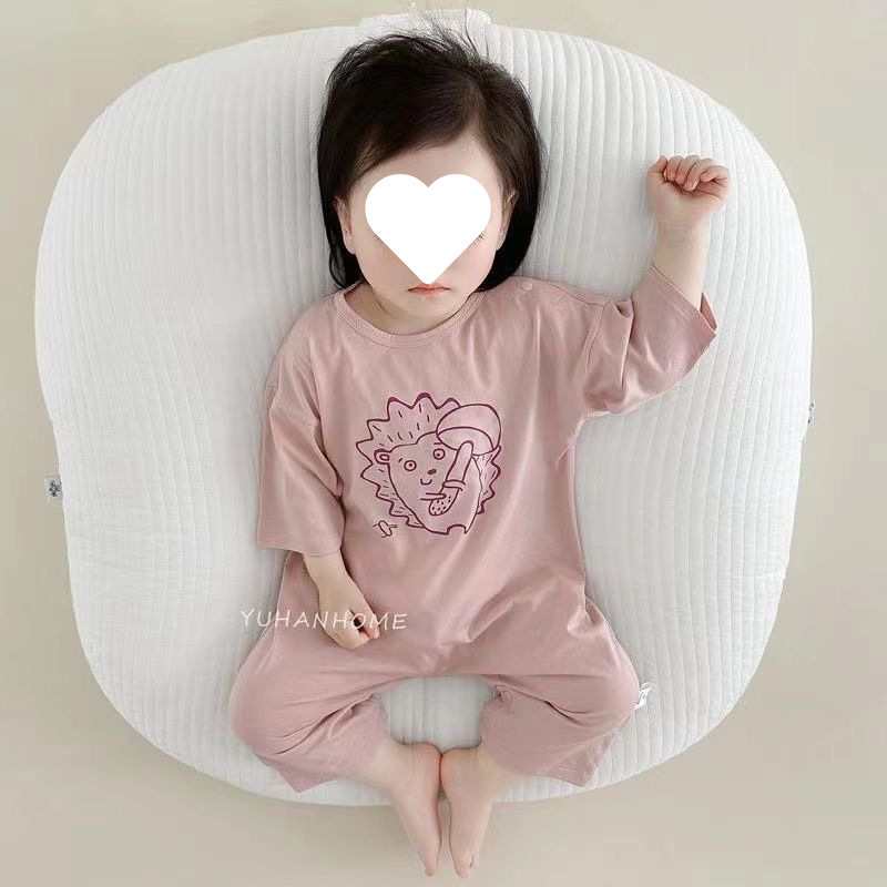 ベビージャンプスーツ春と夏の新しい純綿ベビー薄いハーレム子供のアンチキックキルト寝袋空調服ホーム服|undefined