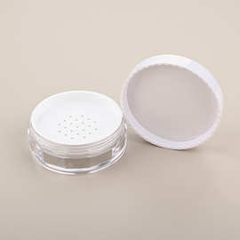 新款散粉盒包材透明空盒子散粉分装盒配粉扑蜜粉空盒包材批发厂家