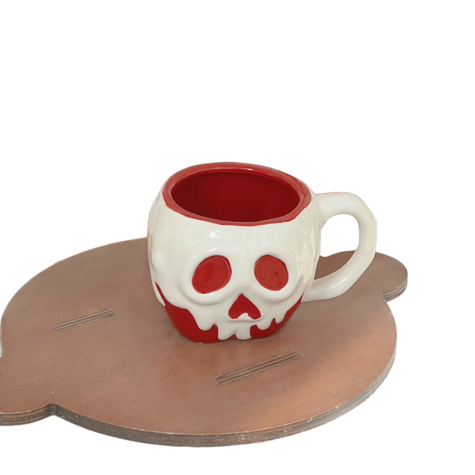 Creativo Halloween calaveras taza de cerámica personalidad extraña viento Qin Sheng taza de cerámica adornos de regalo