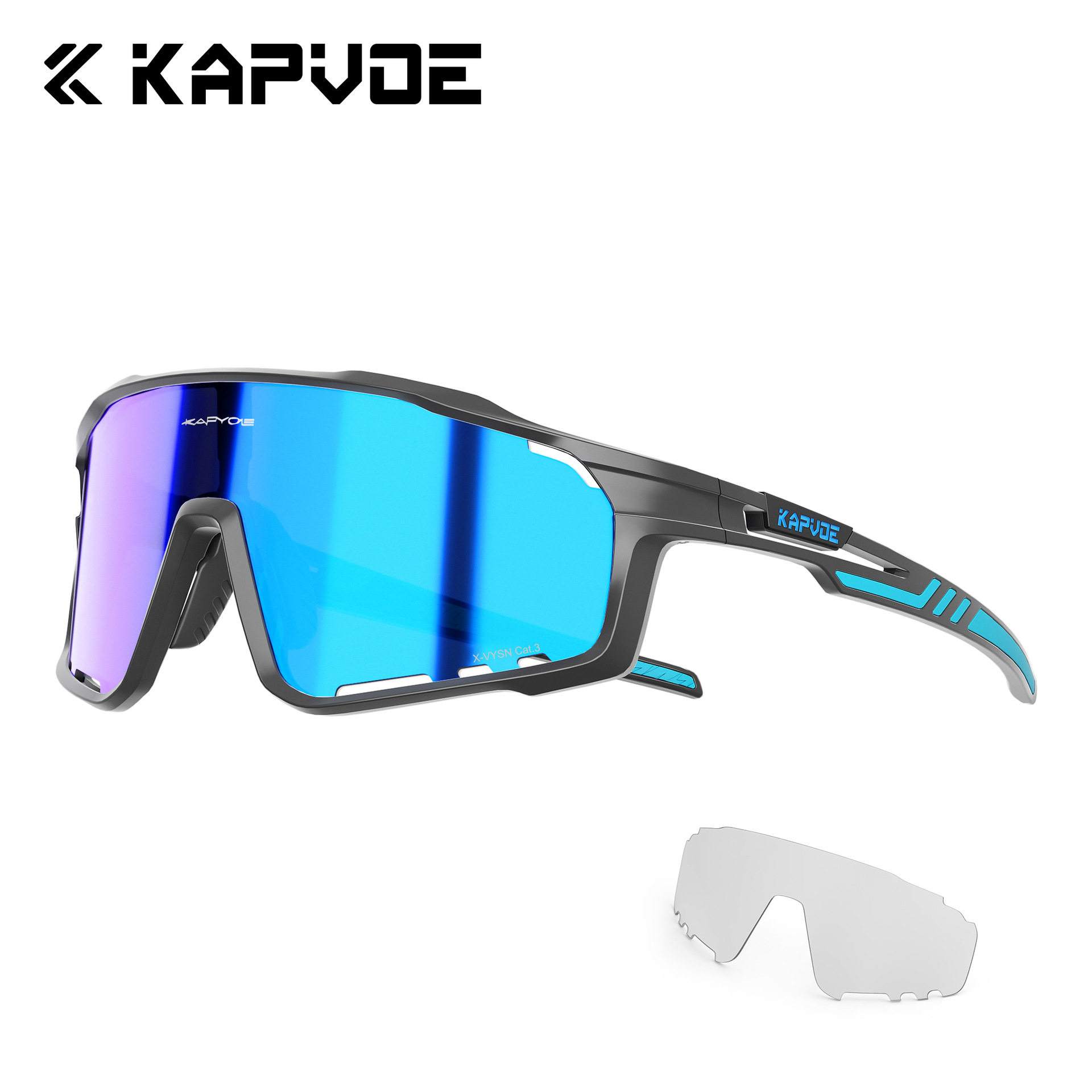 Gafas de Ciclismo Fotocromáticas de TR90 con 2 Lentes A Prueba de Viento para Montaña