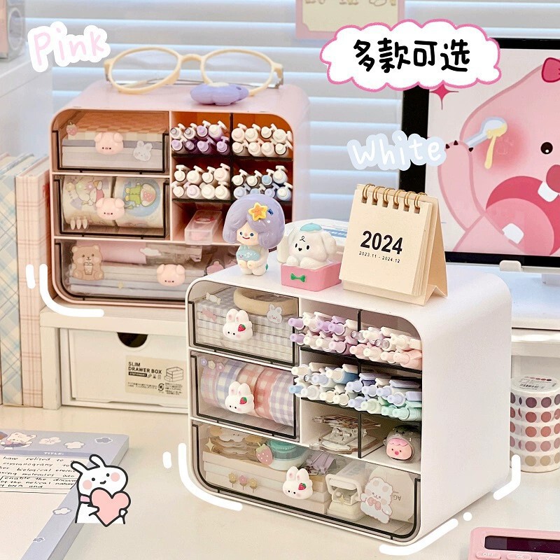 Desktop Storage Box Jiugongge Drawer Girl Style Cute Design Storage Rack Student Dormitory Finishing Box Pen Holder Desktop Storage Box Jiugongge Drawer Girl Style Cute Design Storage Rack Student Dormitory Finishing Box Pen Holder