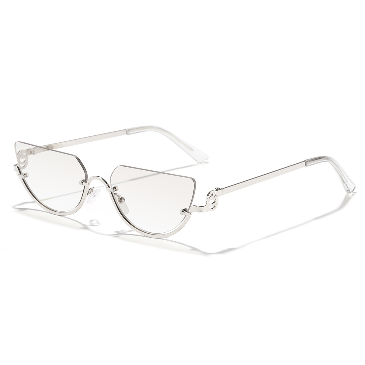 Nuevas gafas de sol de moda de medio marco de metal retro transfronterizas