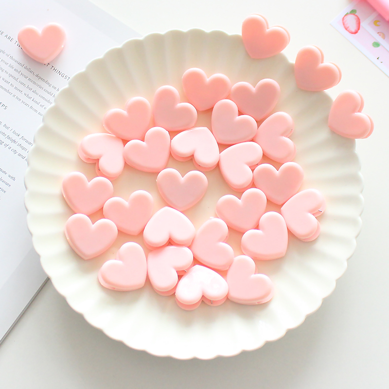 Japanese girl heart cute pink decorative small clip love clip decorative photo clip material storage clip sealing clip