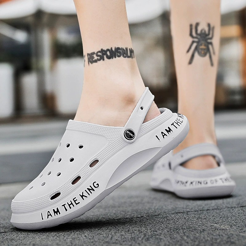 Мужские летние пляжные сандалии-кроссовки с пряжкой, легкие, открытые, повседневные, спортивные