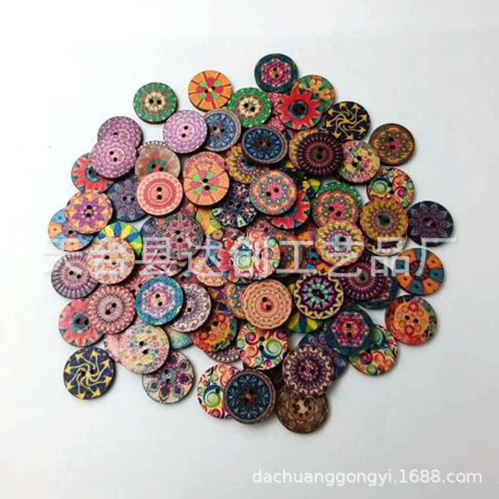 Color mezclado 18*15mm * redondo * pintura