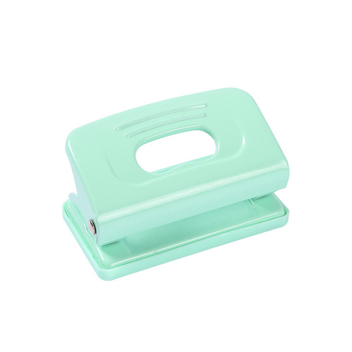 Macaron color hole punch manual labor-saving double-hole loose-leaf book hole punch round hole metal office binding punching machine