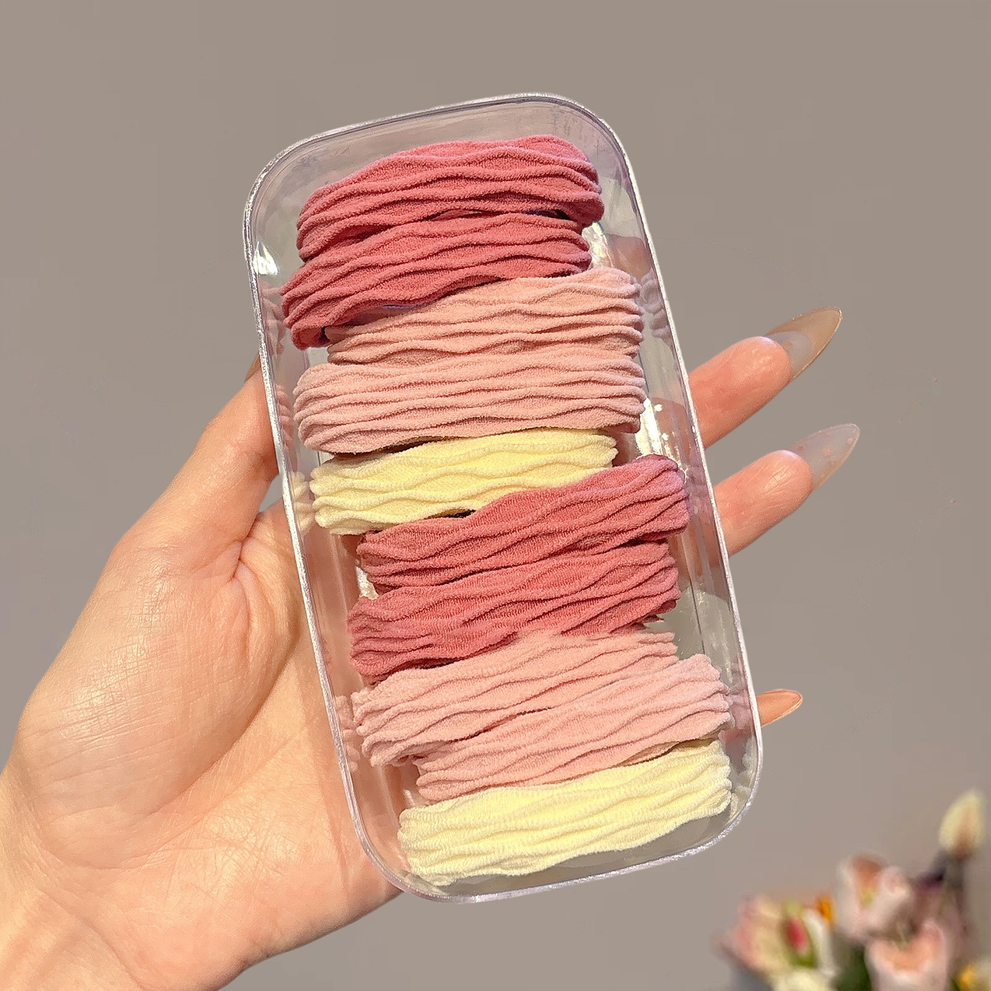 Cuerdas de cabeza de alta elasticidad duradera niñas delicadas anillo de cabello de alta calidad cuerdas de cabello de cola de caballo atadas de cabello correa cubierta de cuero