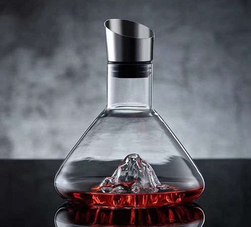 Casa de estilo europeo personalidad cristal conjunto de botellas de vino vino vino vino divididor de vino vino con mango de decantación