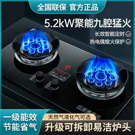 厂家批发煤气灶双灶家用台嵌入式两用天然气燃气灶猛火炉液化气灶