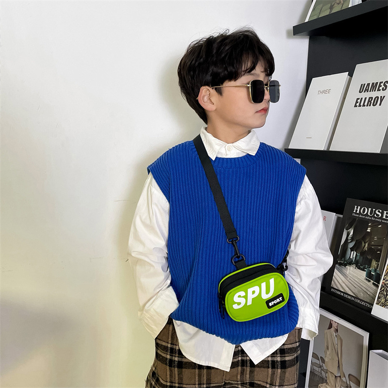 Estilo coreano bolsa de mensajero de los niños mini Moda fresco bebé cambio pequeño bolso estilo occidental estilo deportivo Niños Accesorios bolsa