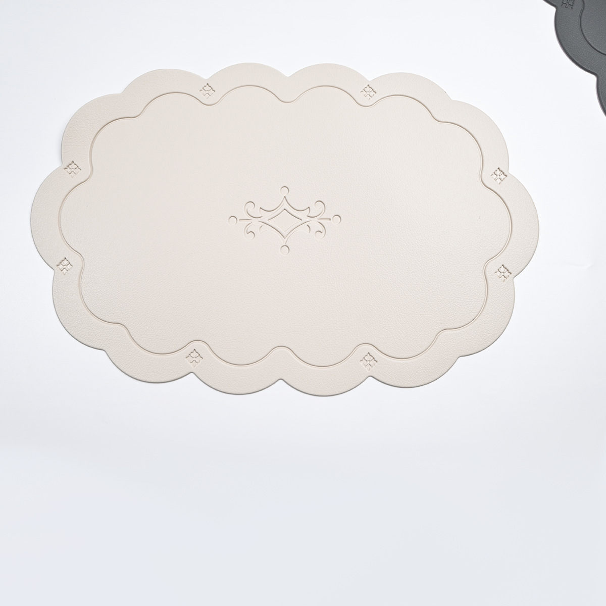 Nuevo estampado almohadilla de cuero arco de doble color pvc almohadilla de comedor anti-deslizante almohadilla de mesa aislante de calor almohadilla de taza hotel doméstico