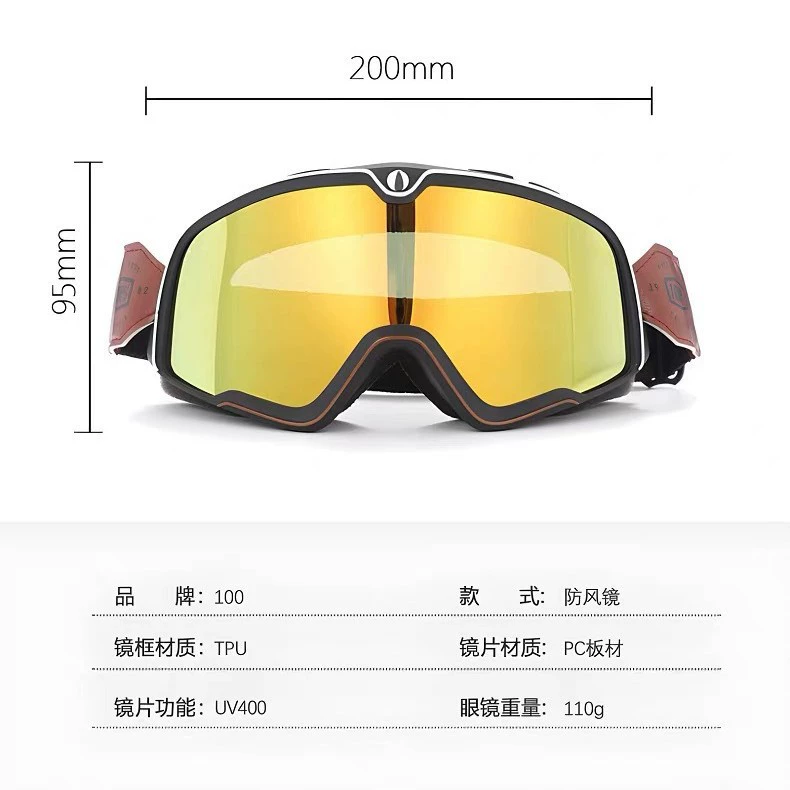 Retro protecting glasses, windproof helmet for cycling